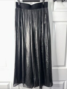 Alfani Black Wide-Leg Pleated Jumpsuit Pants